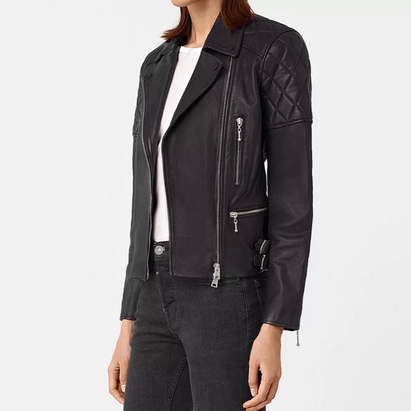 ALLSAINTS ARMSTEAD BIKER JACKET - Picture 2 of 4